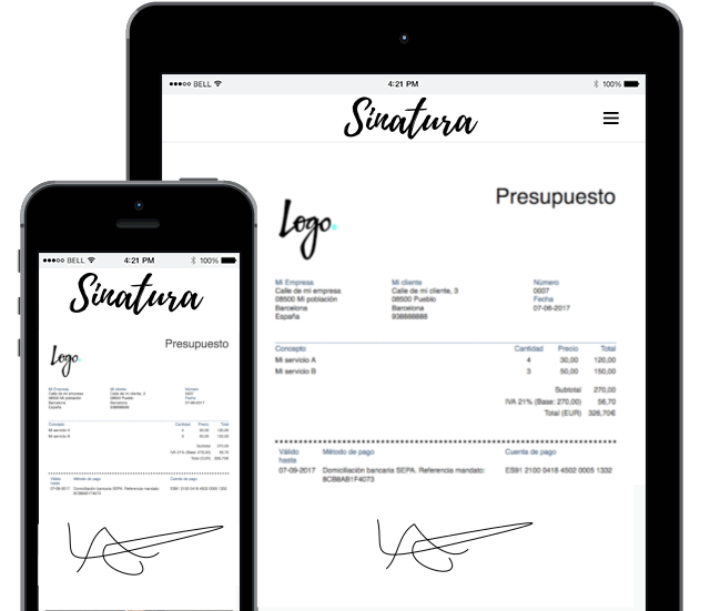 Firma biométrica con Sinatura